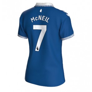 Everton Dwight McNeil #7 kläder Kvinnor 2023-24 Hemmatröja Kortärmad